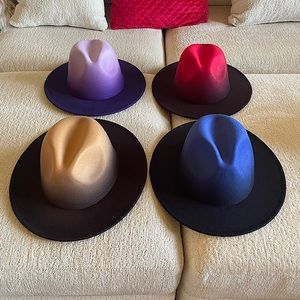 Fedora Men/Women Brims 58cm Two tone